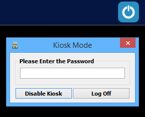 simple kiosk mode disable