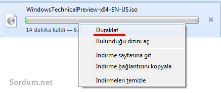 Firefox indirme duraklatıldı