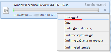 firefox indirmeye devam