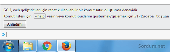 Firefox komut satırı