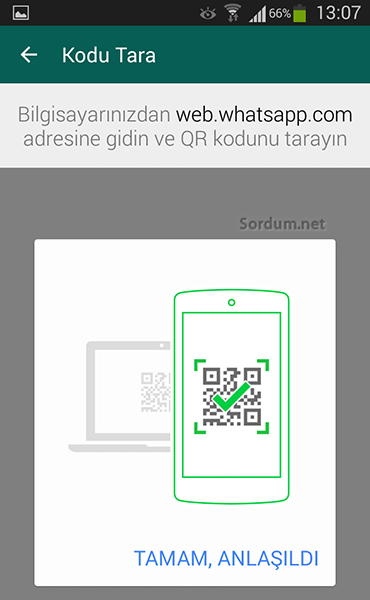 whatsapp masaüstünü aktifleştirmek