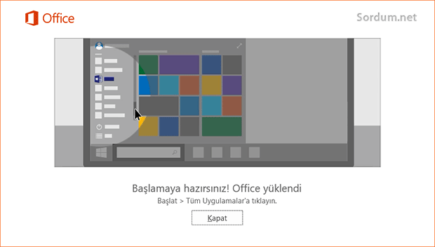 office yuklendi