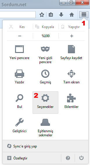 firefox kayıtlı şifreler