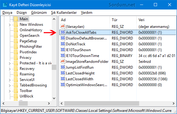 AsktoCloseAlltabs anahtarı