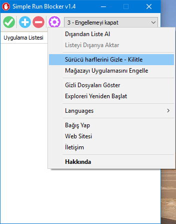 Simple run blocker ile dizin engelleme