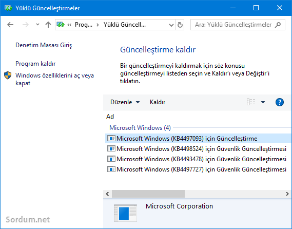 Windows10 1903 ilk güncellemesini aldı