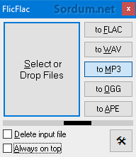 FlicFlac dönüştürüyor