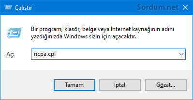 Ağ bağlantıları komutu