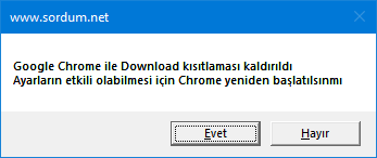 Chrome Dowload serbest