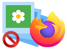Bir tıkla Firefoxta resimleri engelleyin