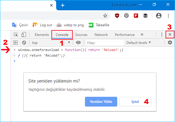 chrome otomatik yenilenmesin