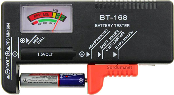 Pİl ölçer (Battery tester)