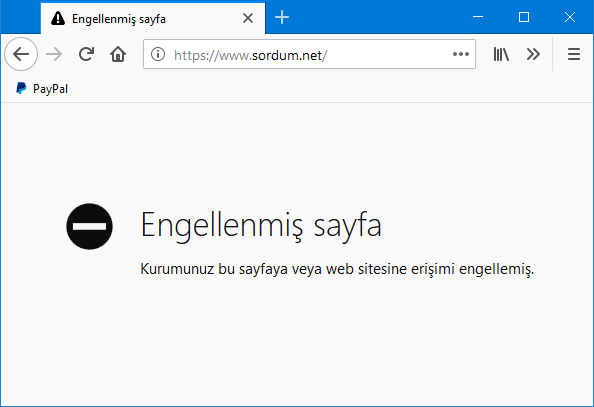 Firefox ta web sayfası nasıl engellenir