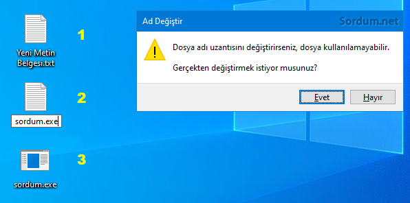 txt dosyasını exe yapın