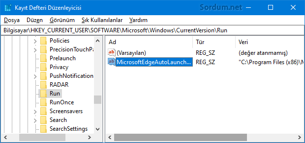 Edge autolaunch registry değeri