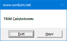 Trim zamanlanmış görevi