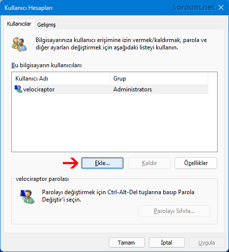 Windows 11 kullanıcı hesapları