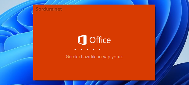 Office 2019 kurulum hazırlanıyor