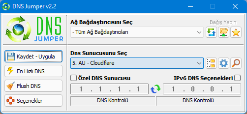 Dnsjumper ile Doh u seç