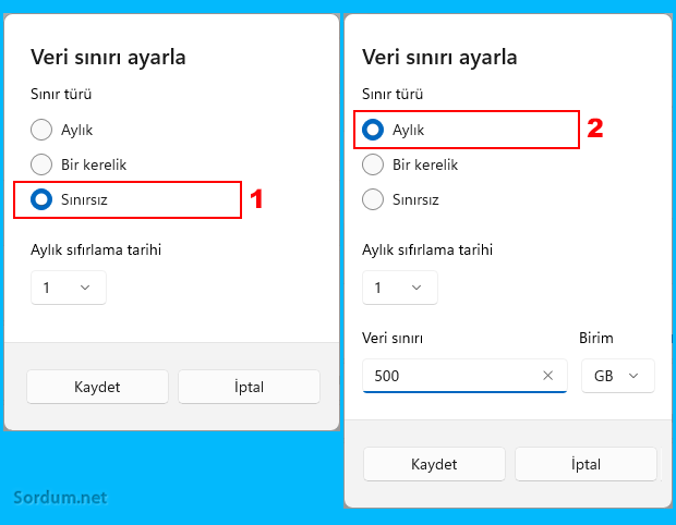 Windows internet kullanımını ölçmeye ayın 1 inden başlasın