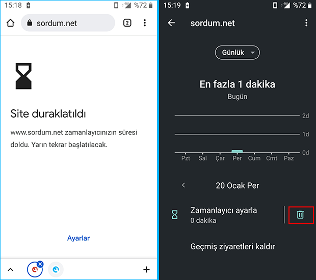 Site duraklatıldı