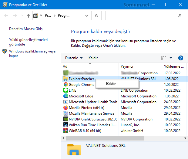 Explorer Patcher nasıl kaldırılır
