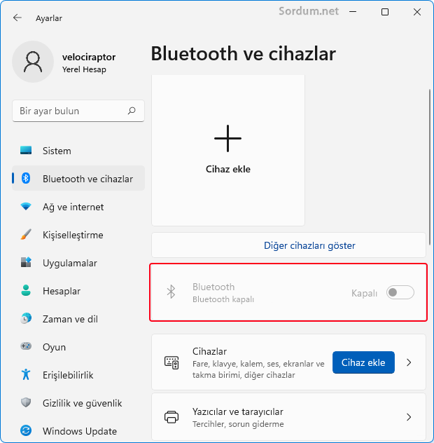 Bluetooth özelliği yasaklandı