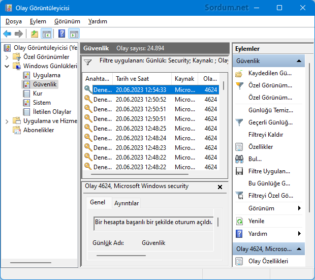 4624 Olayları listelendi