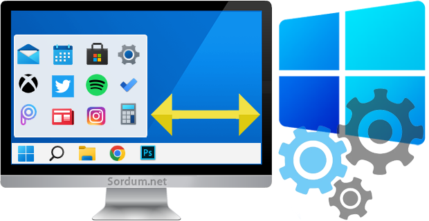 Windows 11'de Görev Çubuğu Simgelerini sola alın