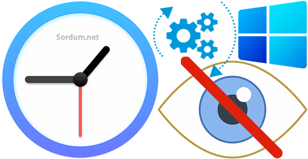 Windows saati nasıl gizlenir