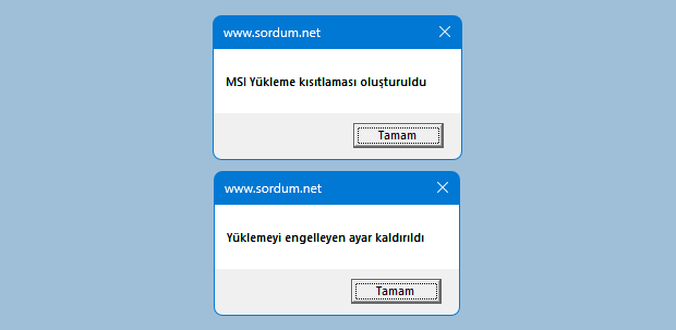 vbs yükleme kısıtlaması