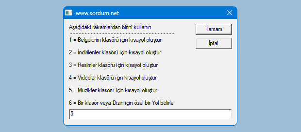 Dosya gezgininin açacağı komunu değiştiren uygulama