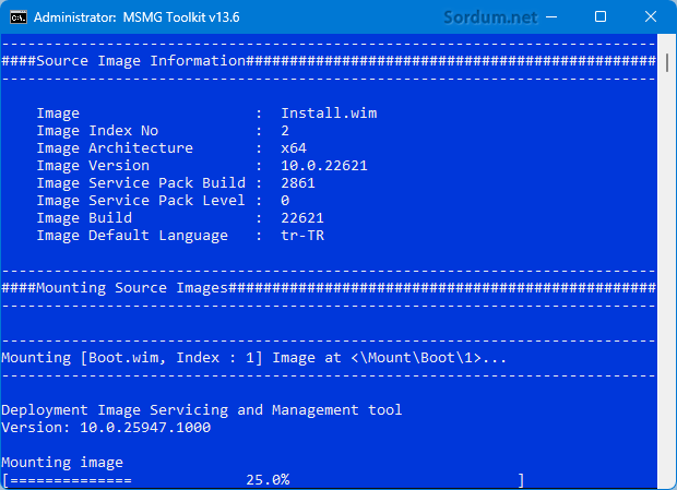 msmg ile ISO dosyası mount ediliyor