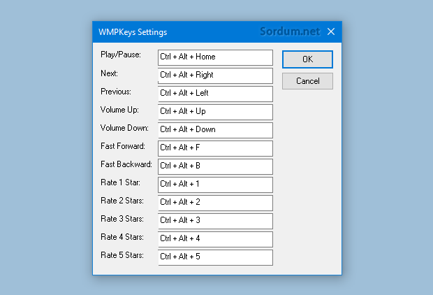 wmpkeys kısayolları