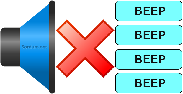 Sistem bip (beep) seslerini iptal edin