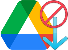 Google drive dosyayı indirmeye izin vermiyor