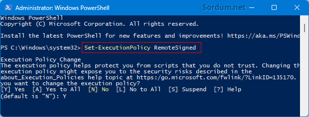 Powershell Remotesigned